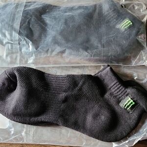 Monster Energy Black Ankle Socks